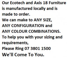 Ecotech And Axis 18 Furniture Locally Manufactured And Made To Any Size, Configuration And Colour